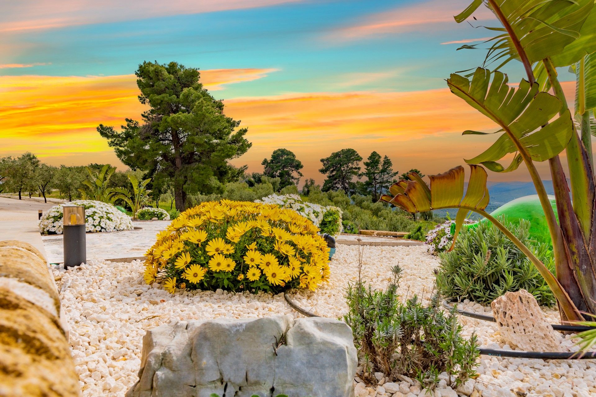 tramonti panoramici dalla Posta Del Guardiano Country House a Vieste nel Gargano vicino al mare